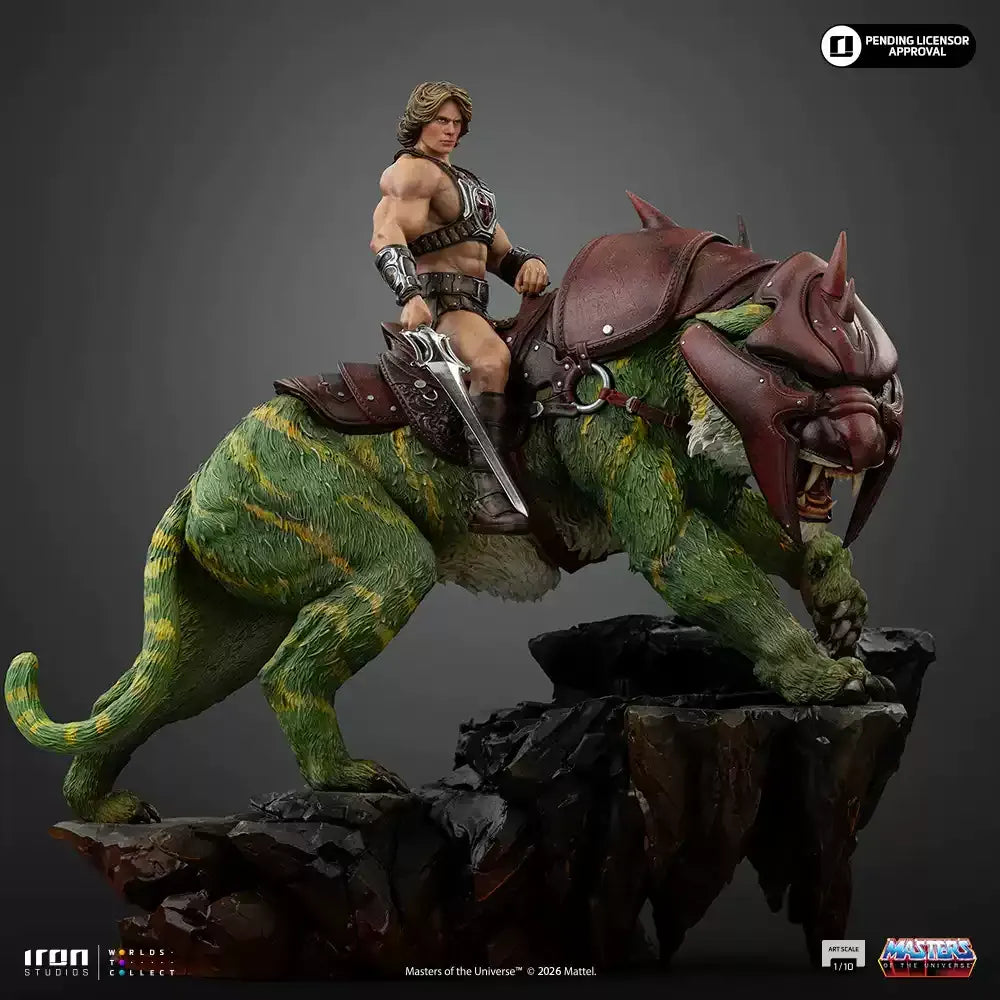 Iron Studios MoTU He-Man & Battle Cat Statue (33 cm)