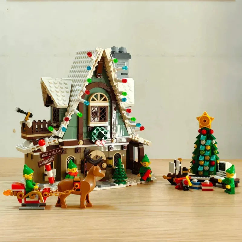 Elf Club House 10275 Winter Holiday Cottage Set (1192 Pcs)