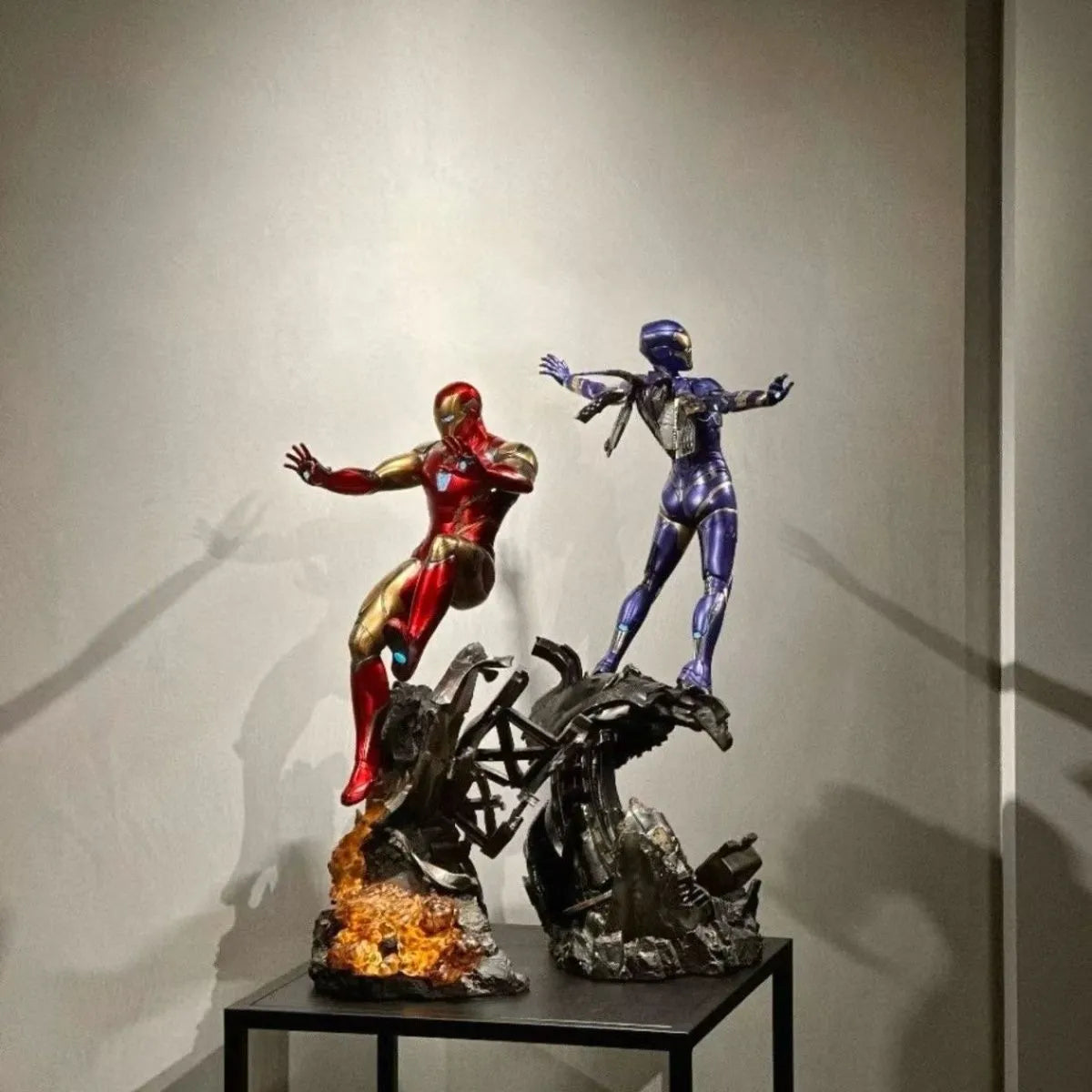 Marvel Iron Man MK85 and Rescue MK49 Resin Statue (75 cm)