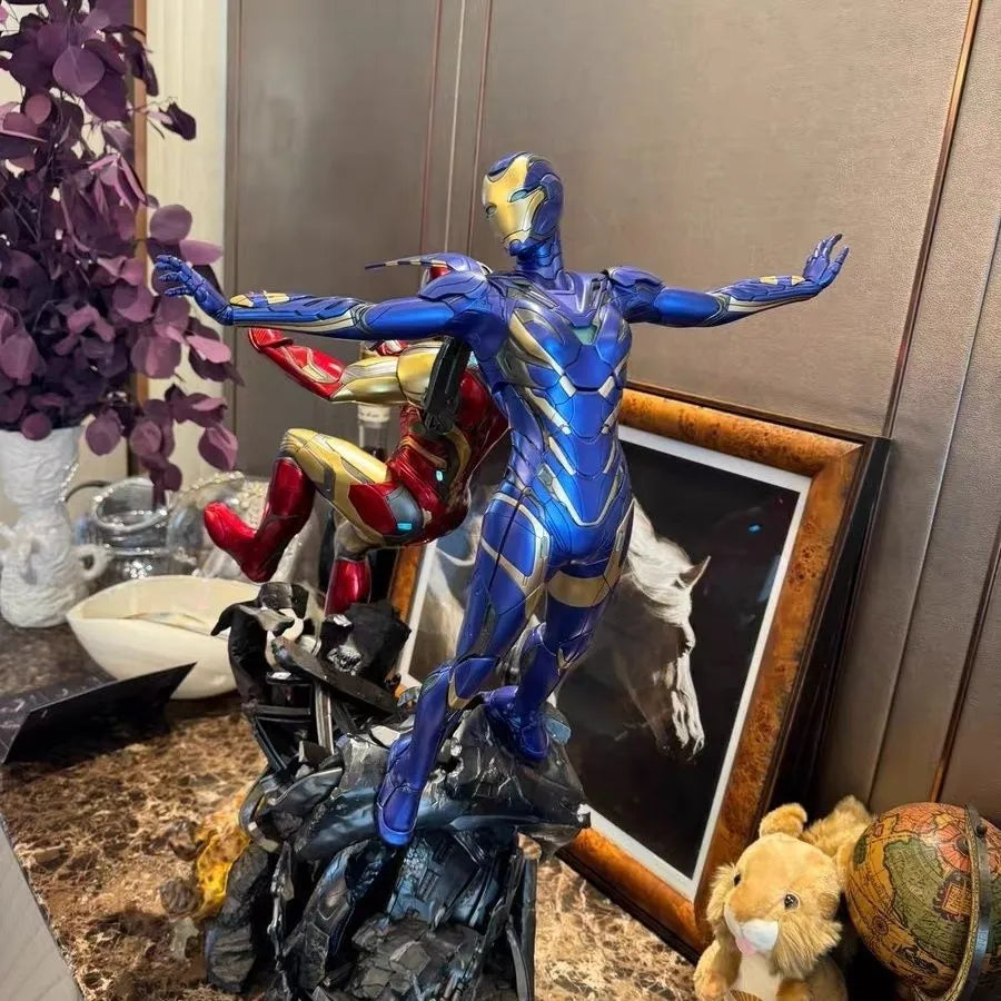 Marvel Iron Man MK85 and Rescue MK49 Resin Statue (75 cm)
