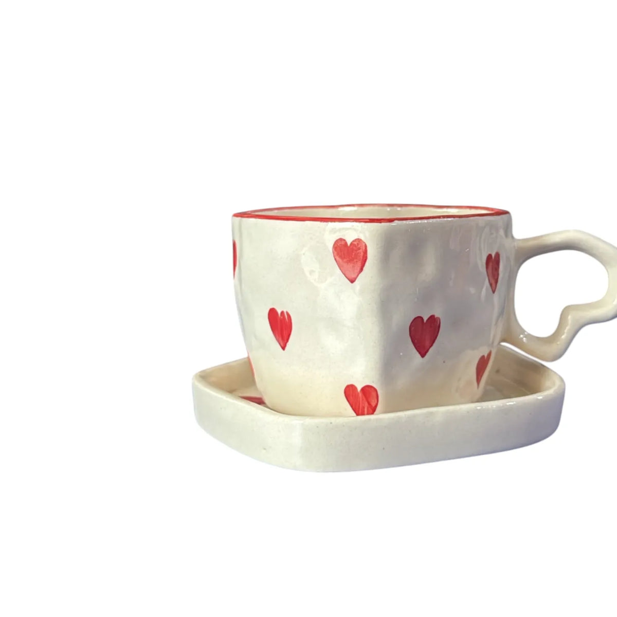 Studio Clay Relief Sculpted Ceramic Mugs