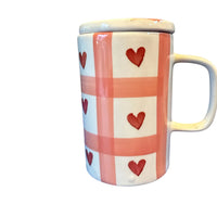 Studio Clay Relief Sculpted Ceramic Mugs