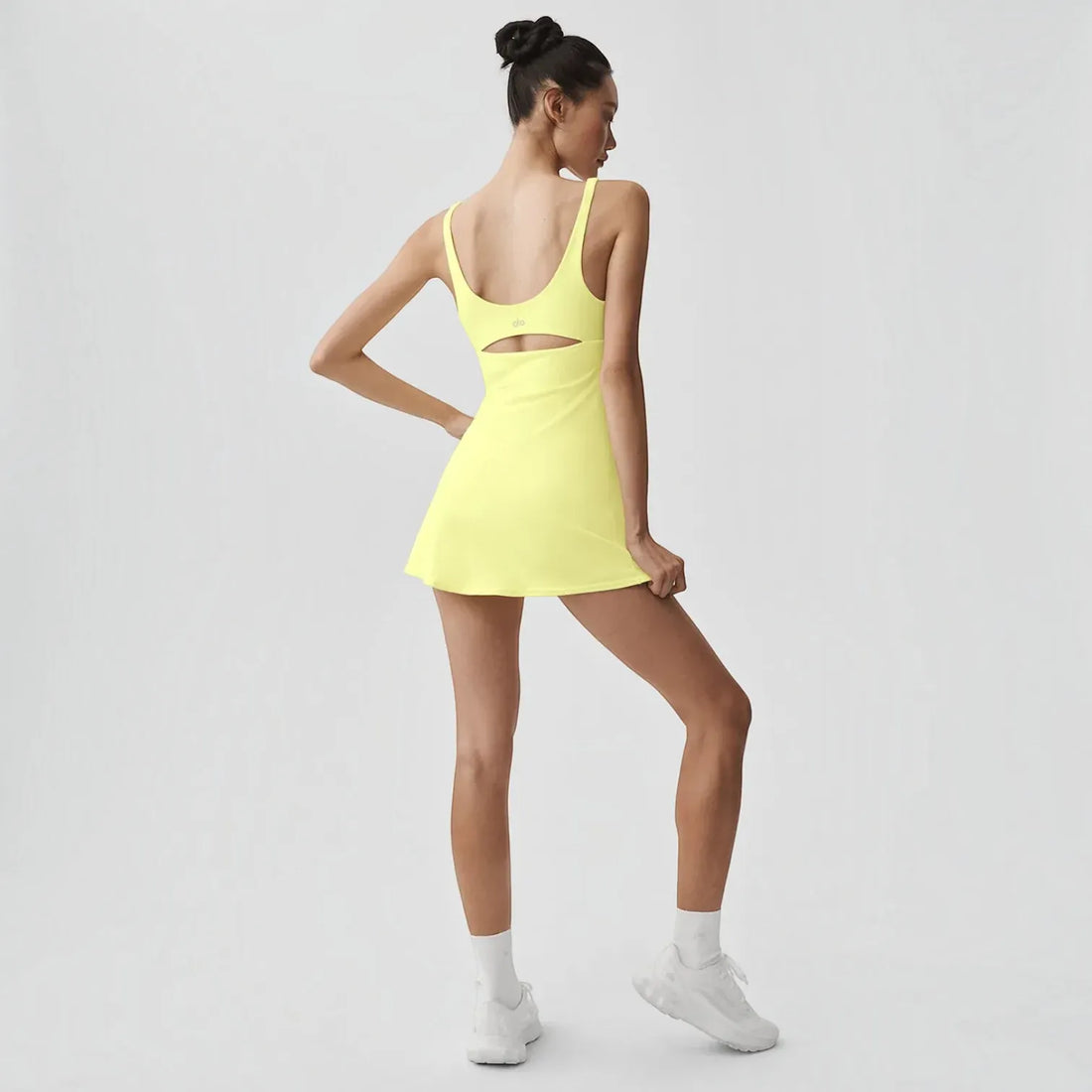 Alo Yoga Women's Slice Ribbed Tennis Dress