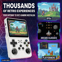 R36S Dual Joystick Handheld Game Console
