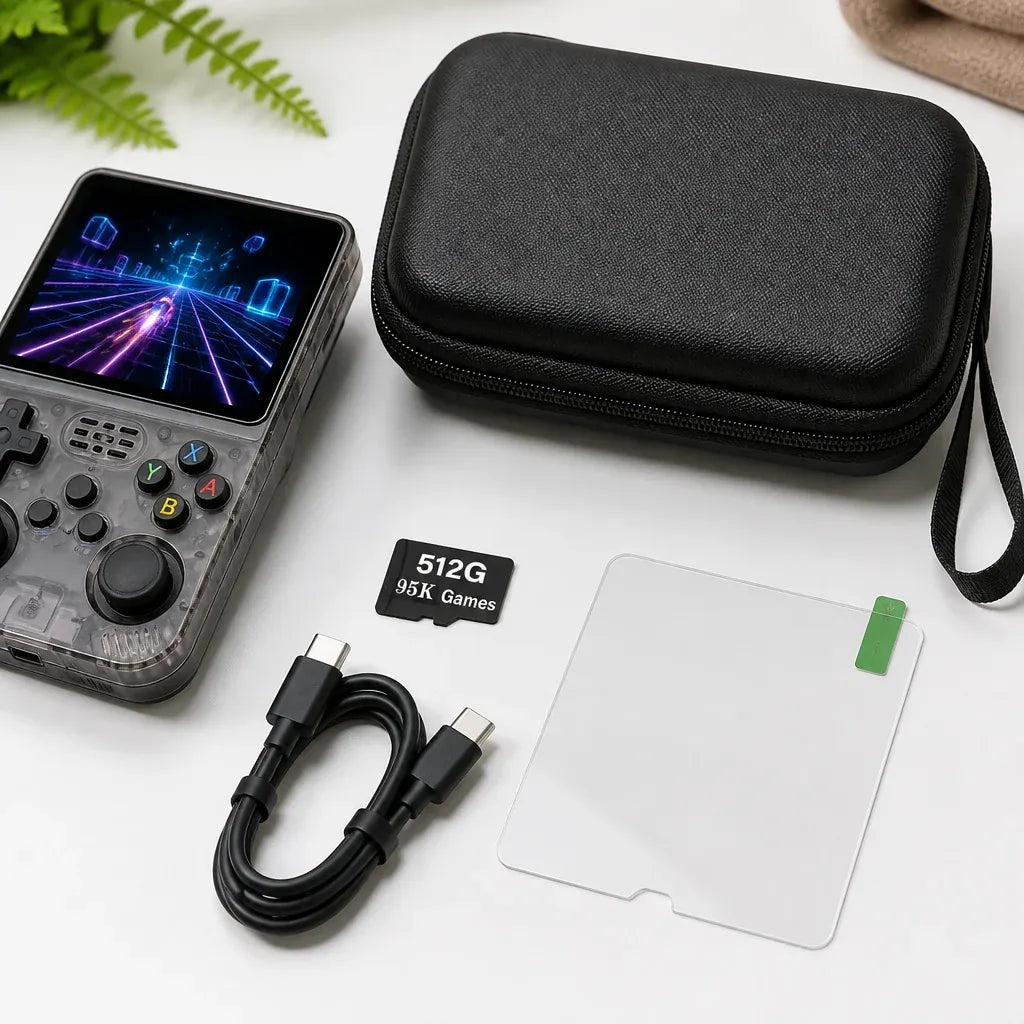 R36S Dual Joystick Handheld Game Console