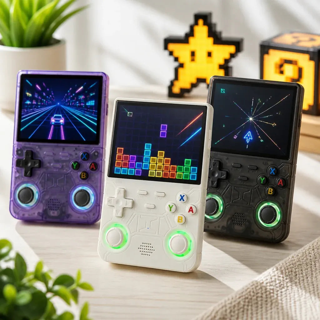 R36S Dual Joystick Handheld Game Console