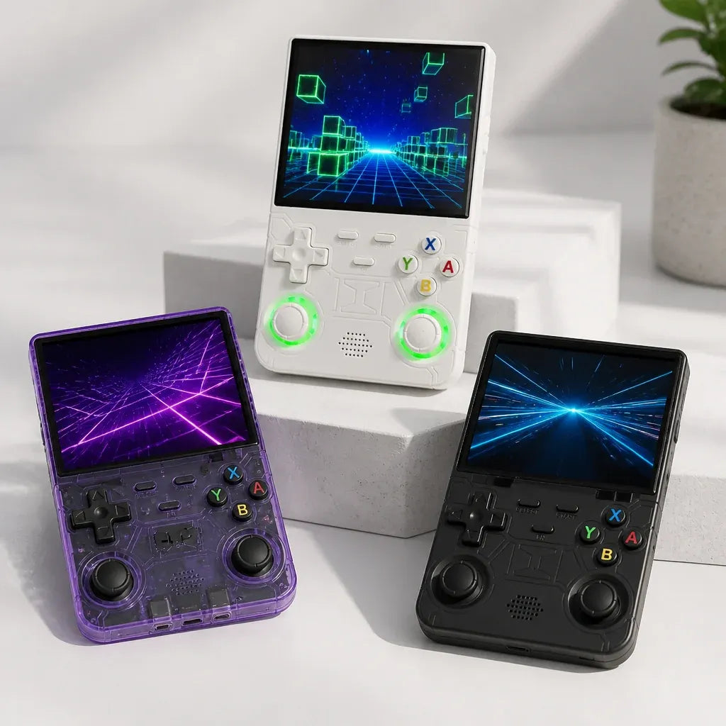 R36S Dual Joystick Handheld Game Console