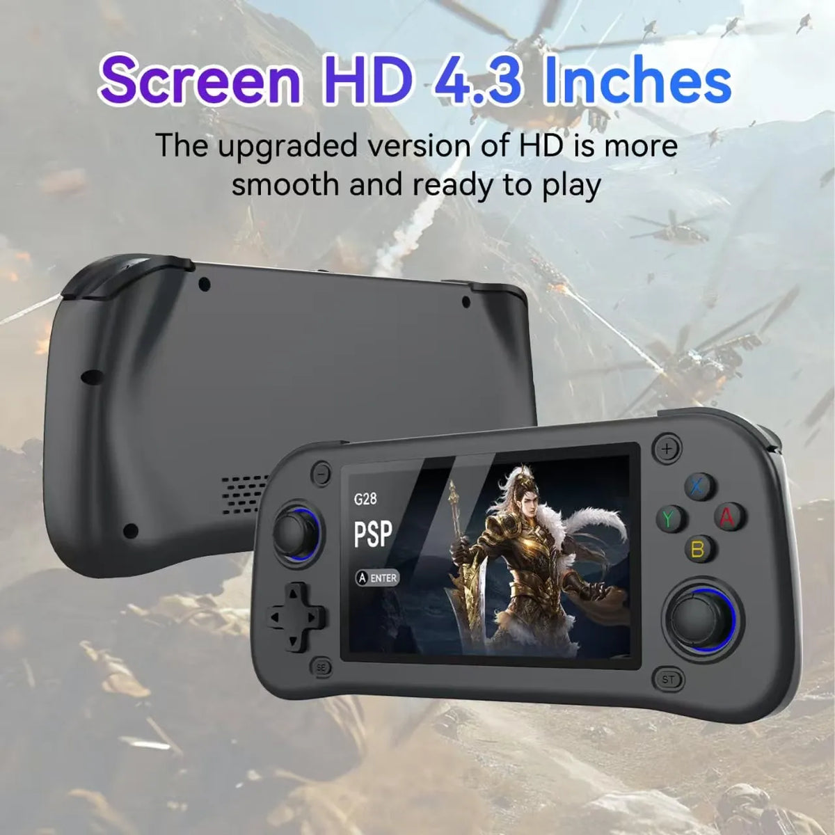 G28 Dual 3D Rocker Retro Handheld Game Console