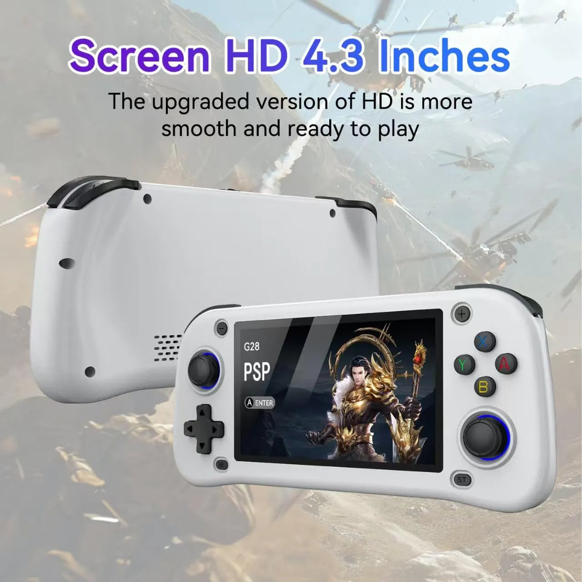 G28 Dual 3D Rocker Retro Handheld Game Console