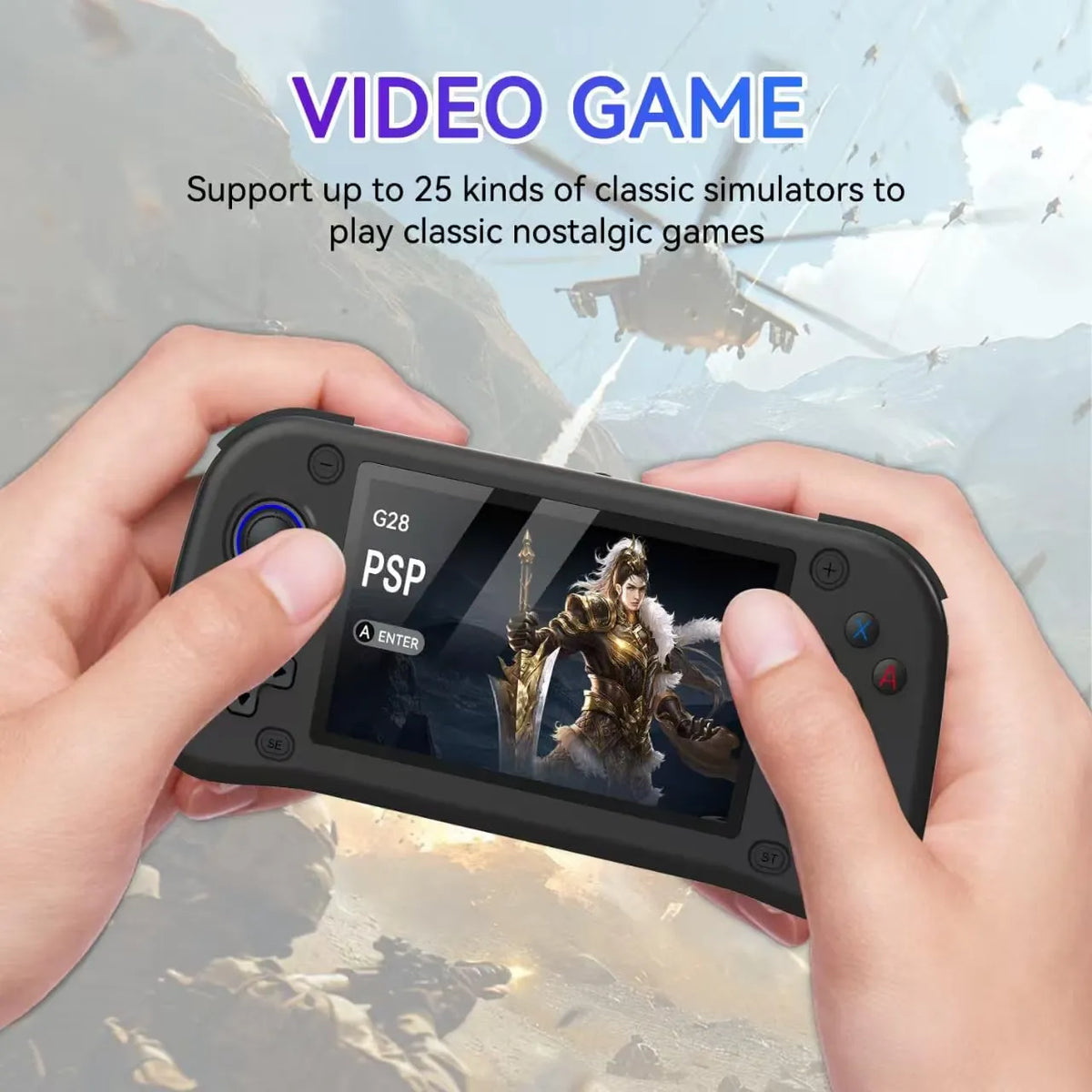 G28 Dual 3D Rocker Retro Handheld Game Console