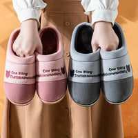 Cloud-Soft Thermal Fleece Anti-Slip Indoor Slippers