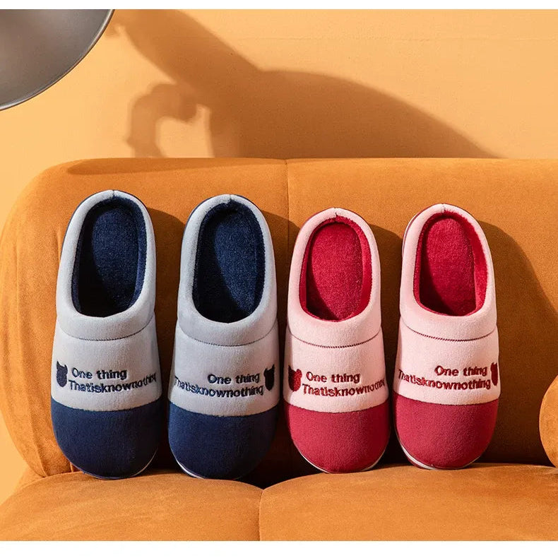 Cloud-Soft Thermal Fleece Anti-Slip Indoor Slippers