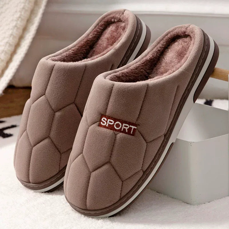 Cloud-Soft Thermal Fleece Anti-Slip Indoor Slippers
