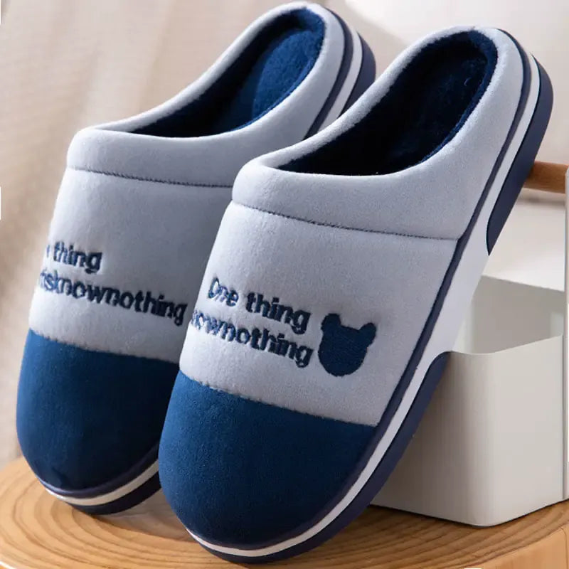 Cloud-Soft Thermal Fleece Anti-Slip Indoor Slippers