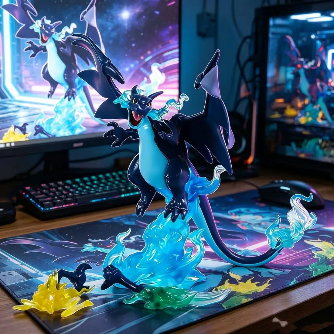 Pokemon Mega Charizard X Blue Flame Figure