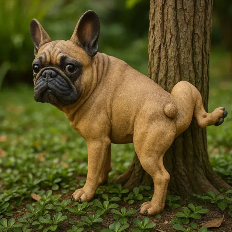 Cheeky French Bulldog Resin Figurine