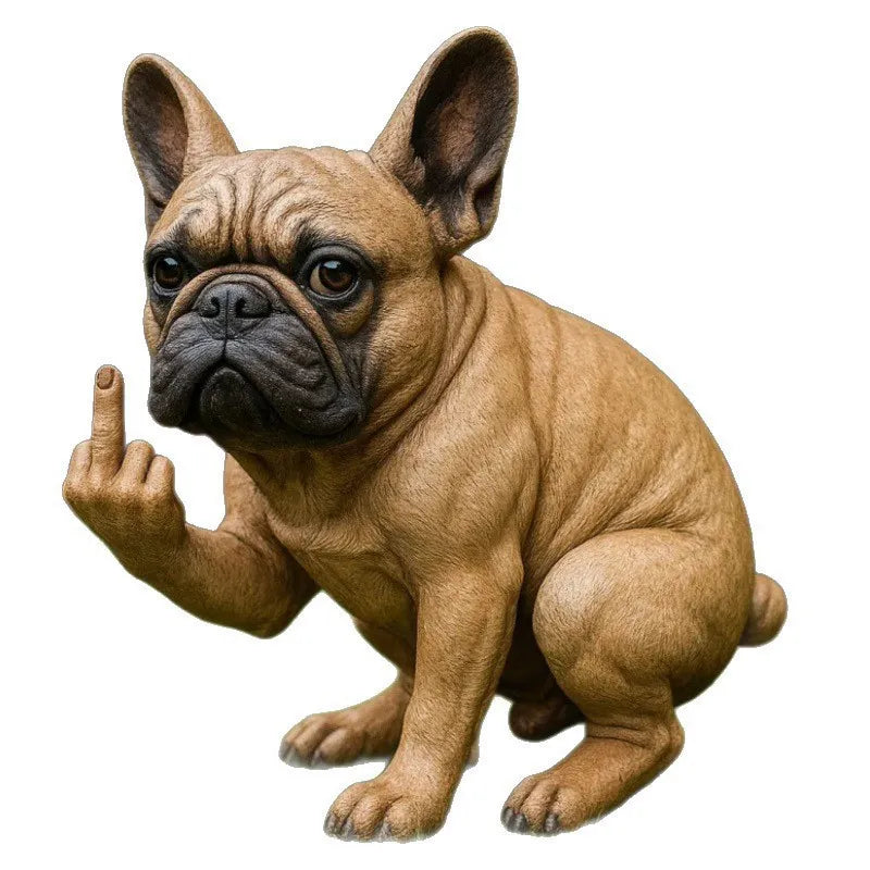 Cheeky French Bulldog Resin Figurine