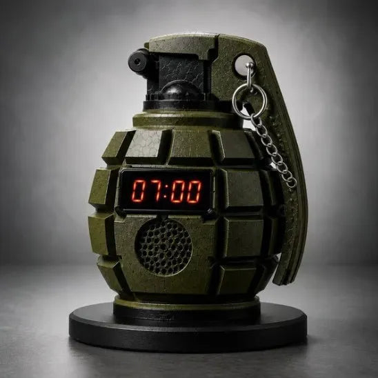 Tactical Grenade LED Alarm Clock