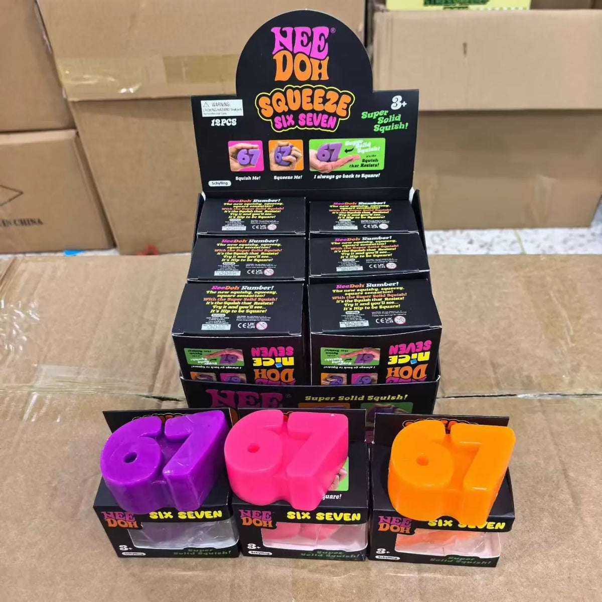 NeeDoh Six Seven Sensory Squishy Toy