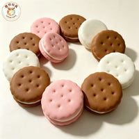 Realistic Biscuit Sandwich Squishy Toy (Set of 3)