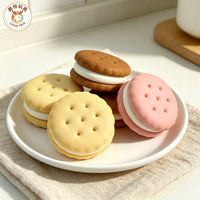 Realistic Biscuit Sandwich Squishy Toy (Set of 3)