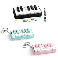 Mini Piano Keyboard Clickable Fidget Keychain