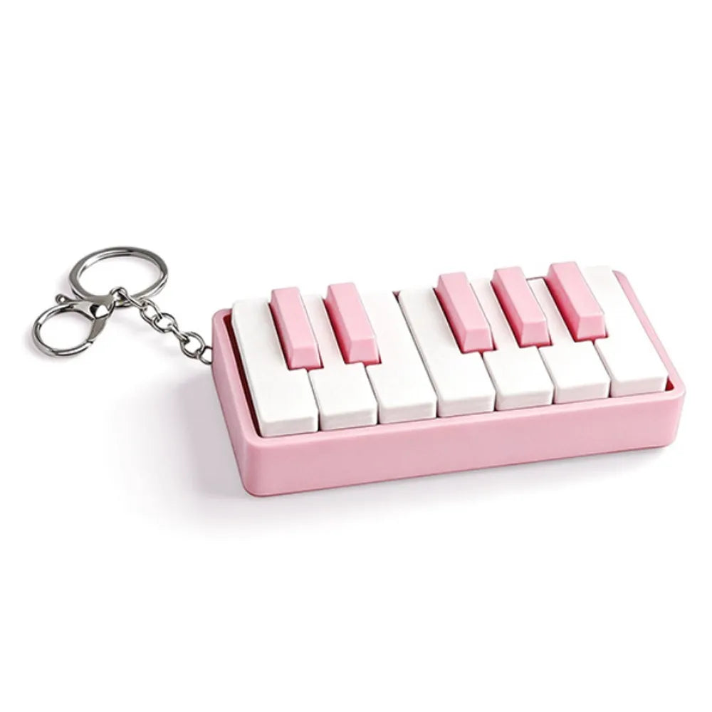 Mini Piano Keyboard Clickable Fidget Keychain