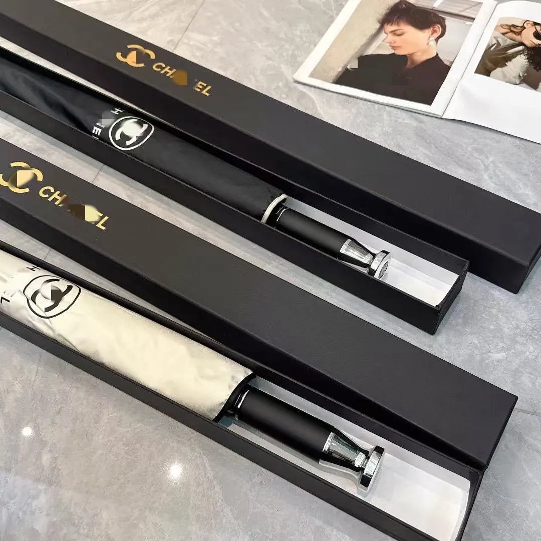 Luxury CC Monogram Long Handle Umbrella