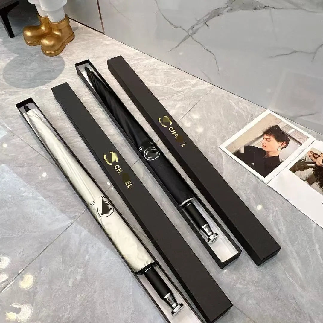 Luxury CC Monogram Long Handle Umbrella