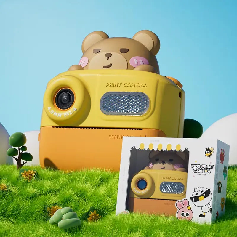 Cartoon Dual Lens Instant Print Digital Camera