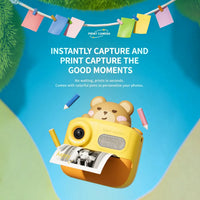 Cartoon Dual Lens Instant Print Digital Camera