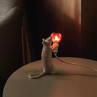 Seletti Love Heart Mouse Resin Ambient Table Lamp