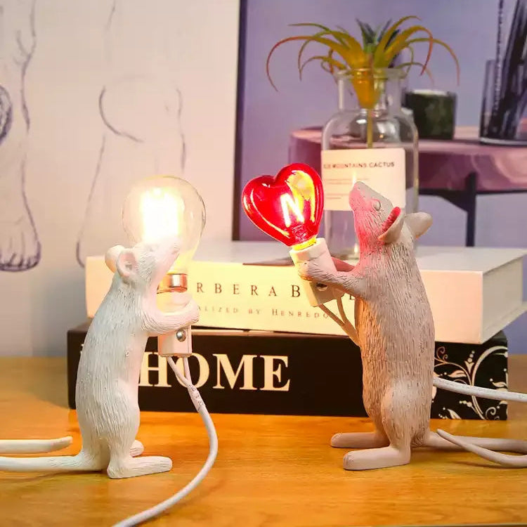 Seletti Love Heart Mouse Resin Ambient Table Lamp