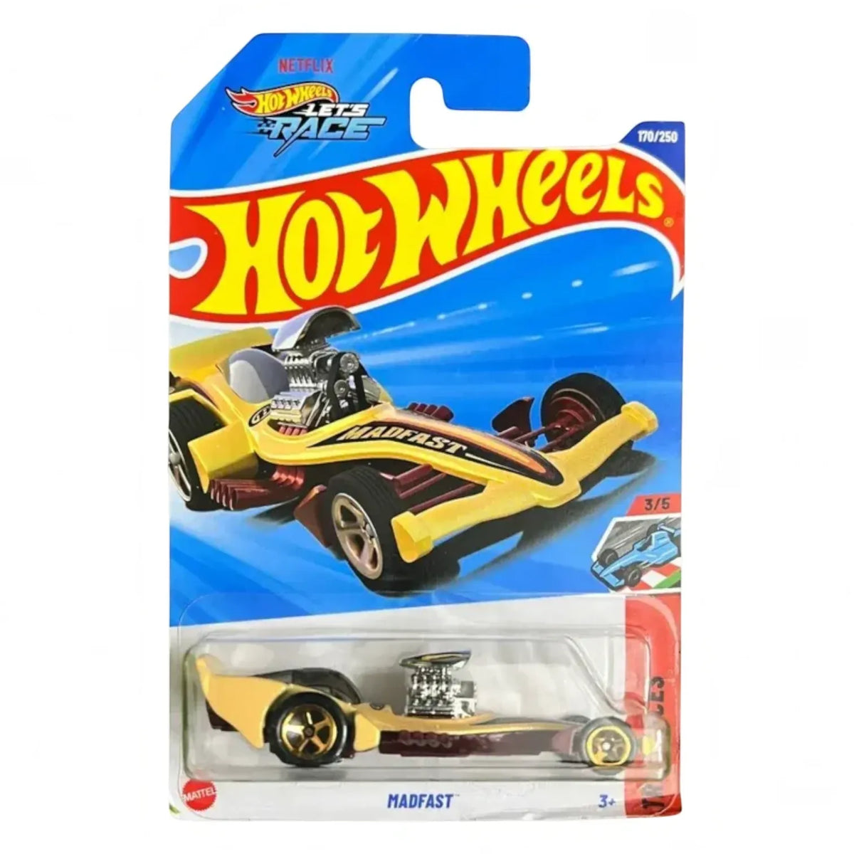 Hot Wheels HW Track Aces Madfast Dragster Vehicle