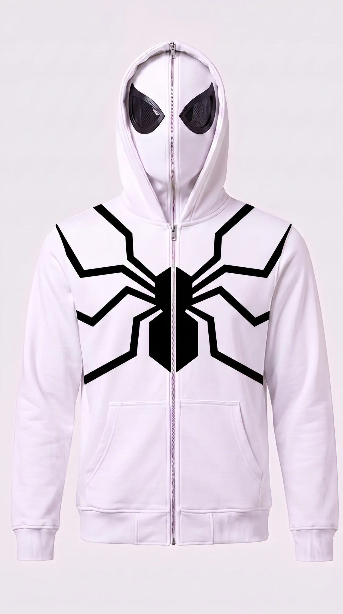 Spiderman Full Zip Mask Cosplay Hoodie