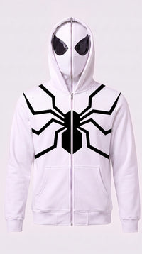 Spiderman Full Zip Mask Cosplay Hoodie