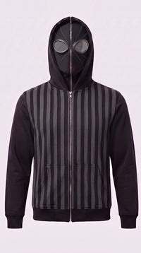 Spiderman Full Zip Mask Cosplay Hoodie