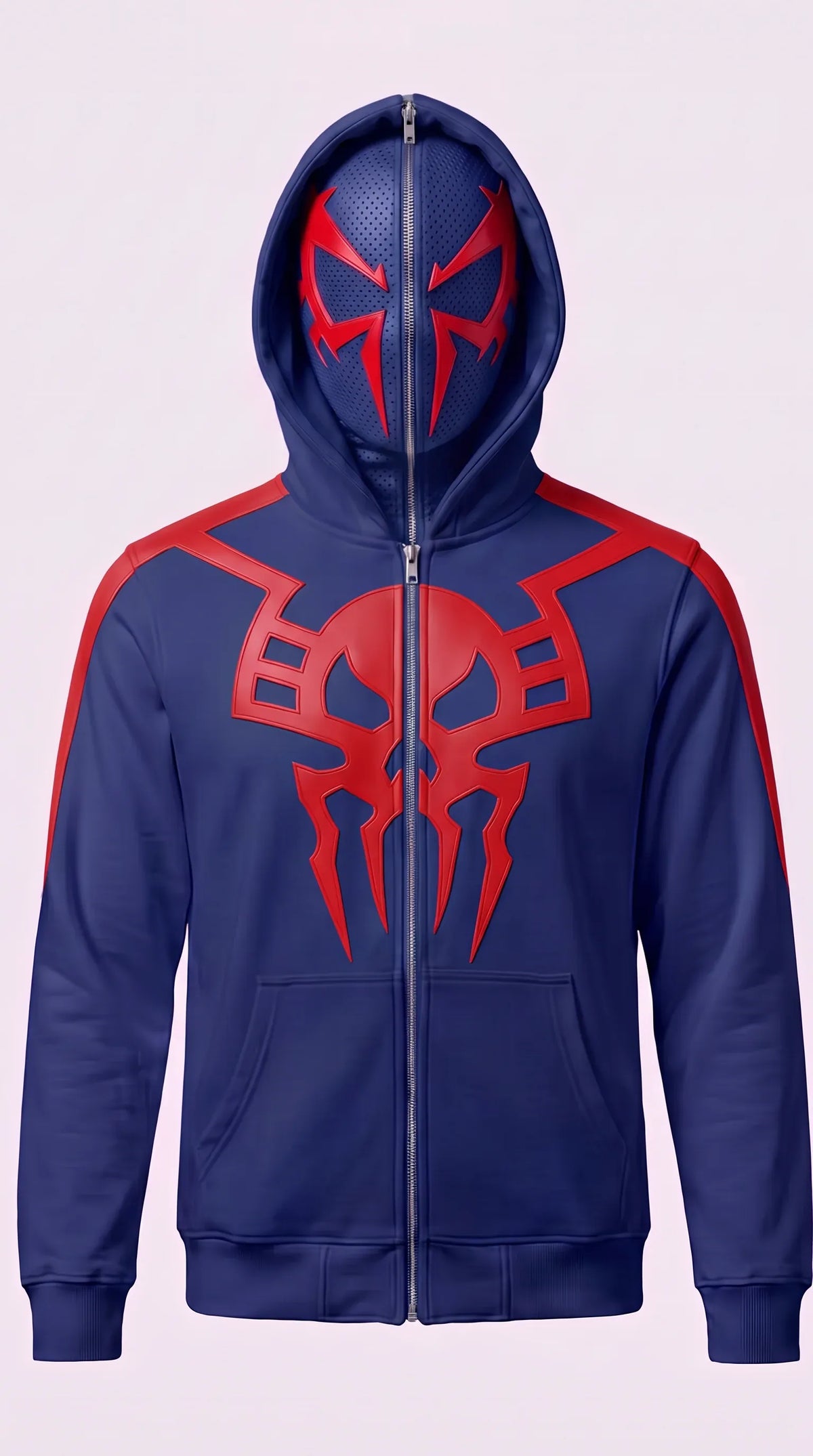 Spiderman Full Zip Mask Cosplay Hoodie
