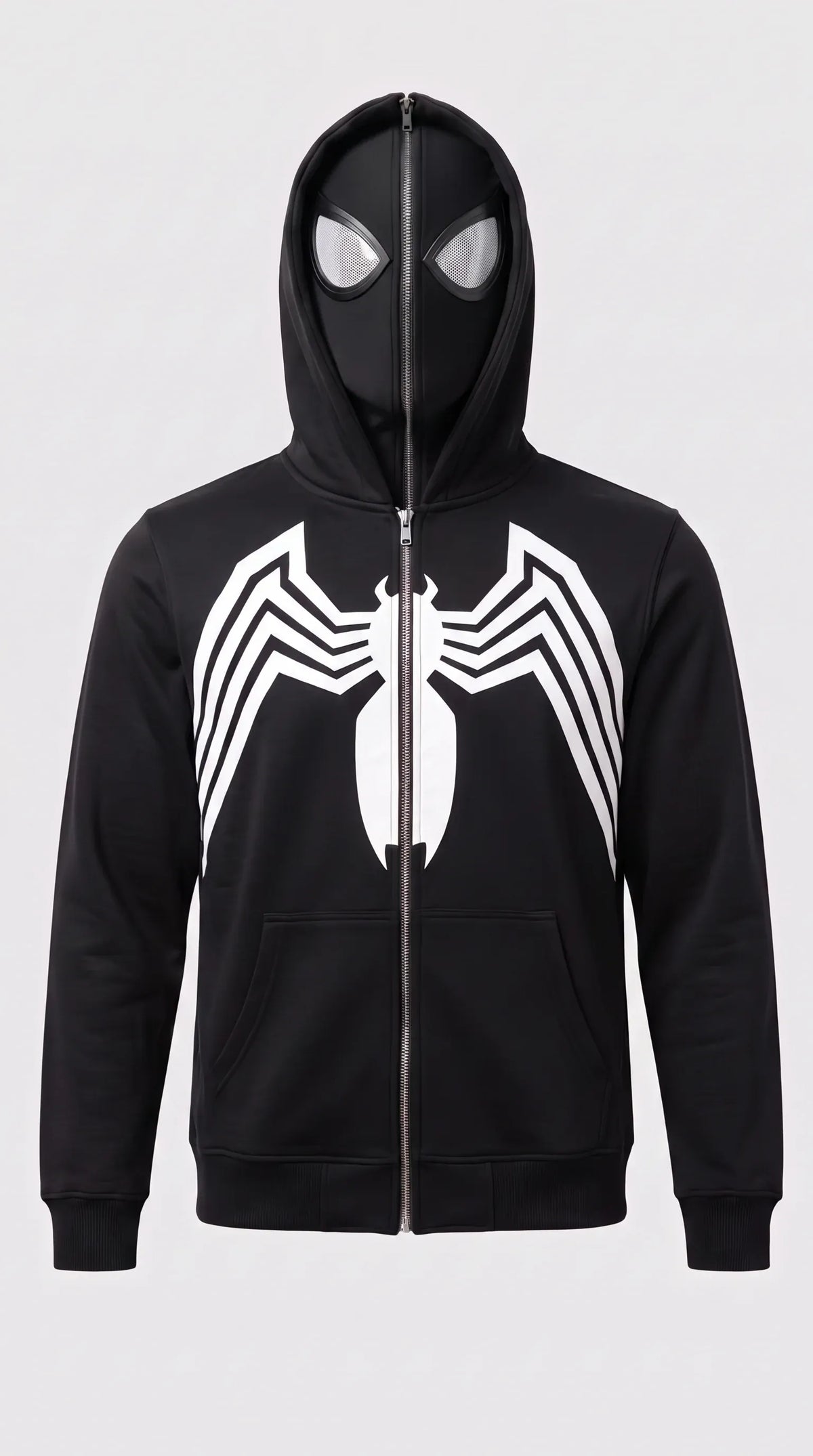 Spiderman Full Zip Mask Cosplay Hoodie