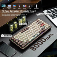 Womier WD75 V2 Artisan Walnut Mechanical Keyboard