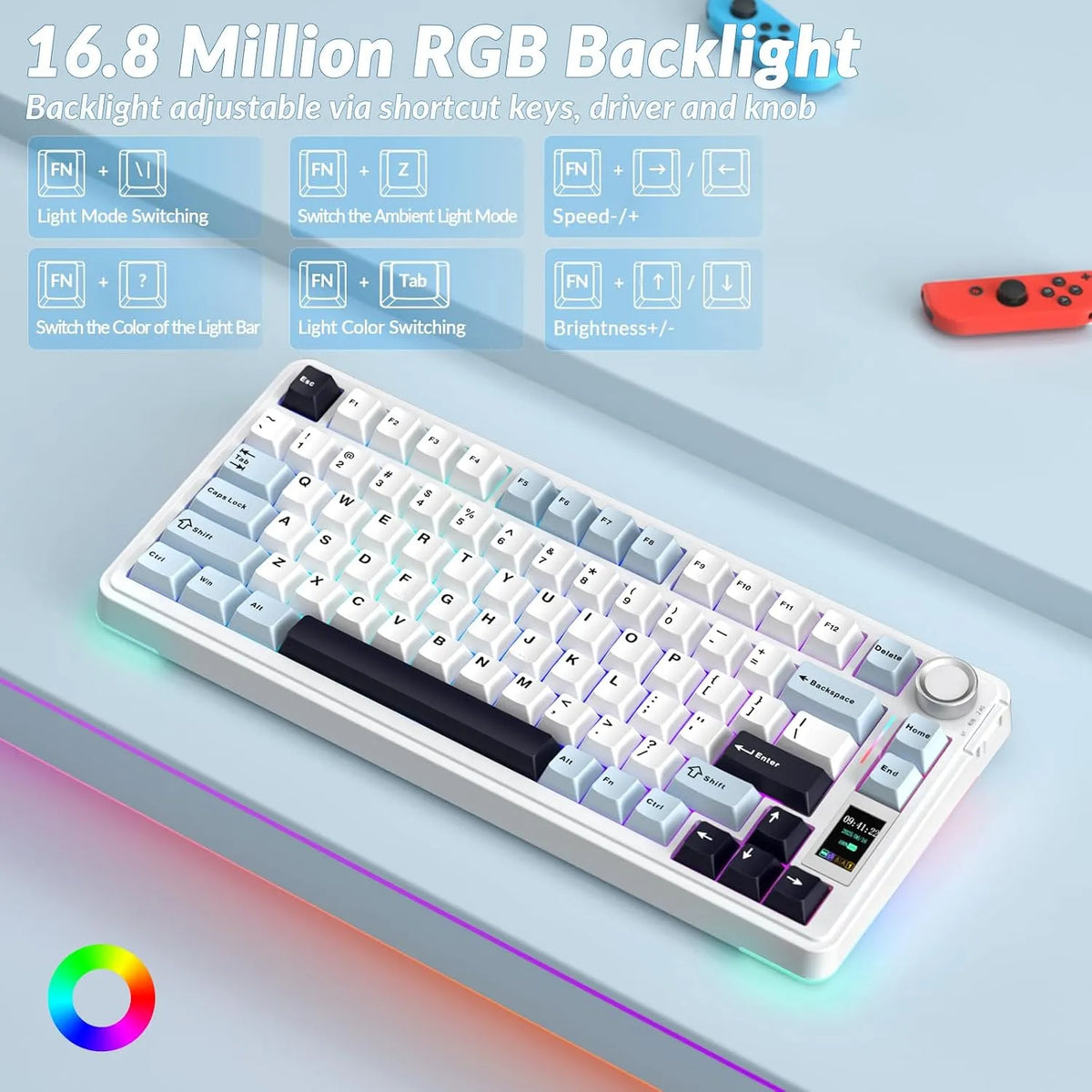 AULA S75 Pro Smart Display Mechanical Gaming Keyboard