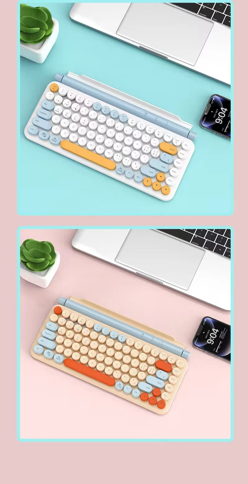 Retro Chic Typewriter Wireless Tablet Keyboard
