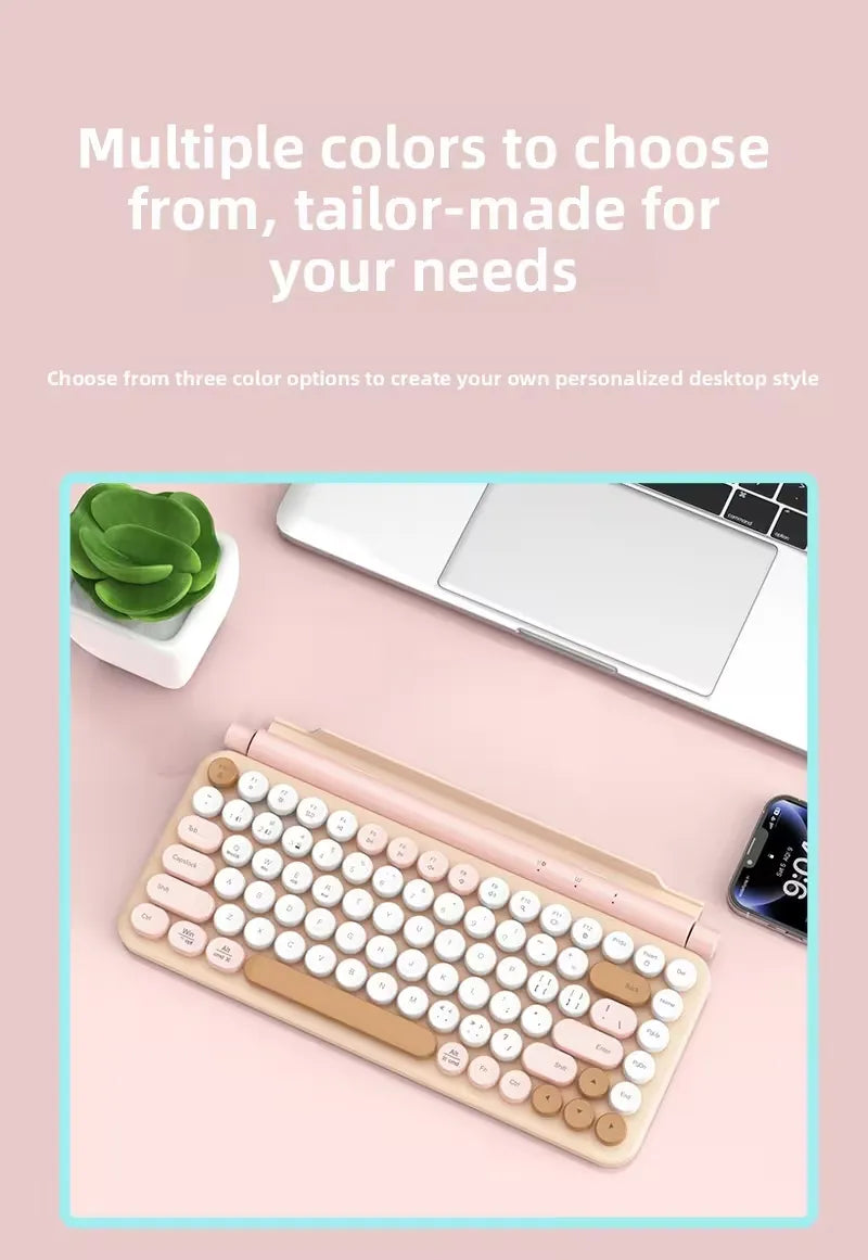 Retro Chic Typewriter Wireless Tablet Keyboard