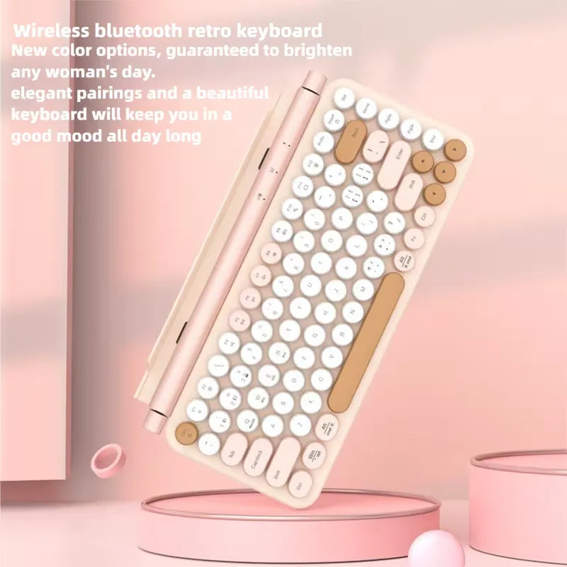 Retro Chic Typewriter Wireless Tablet Keyboard