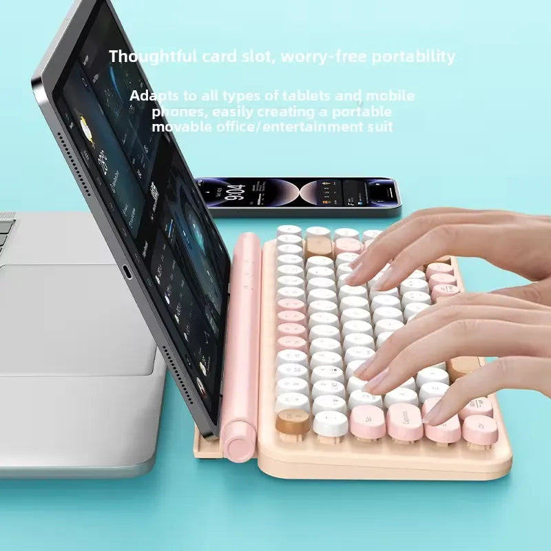 Retro Chic Typewriter Wireless Tablet Keyboard