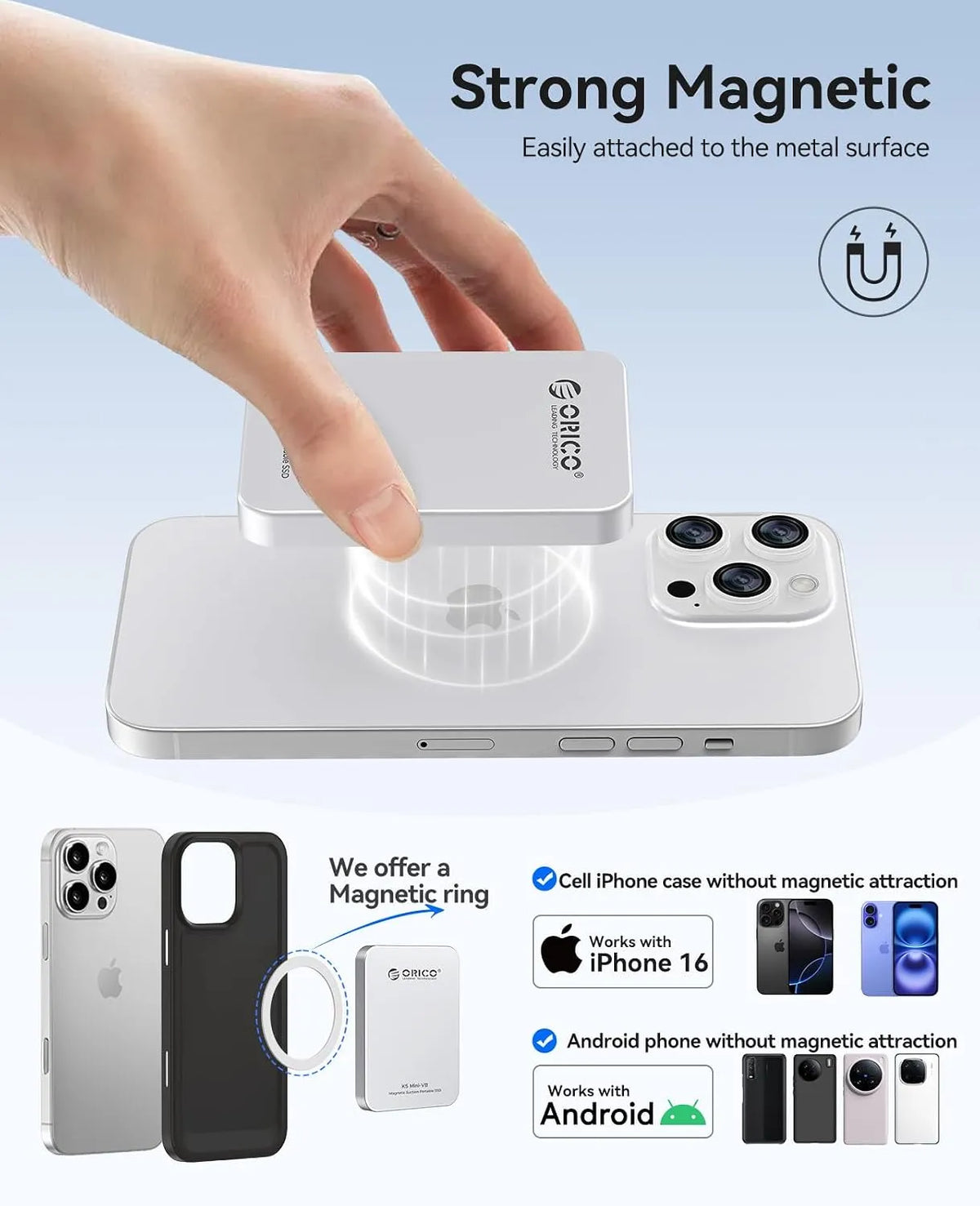 ORICO K5 Mini-VB 1 TB Magnetic Portable SSD