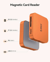 ORICO Magnetic Dual-Slot Card Reader Hub