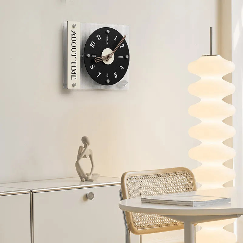 Wozoom About Time Fluted Panel Wall Clock
