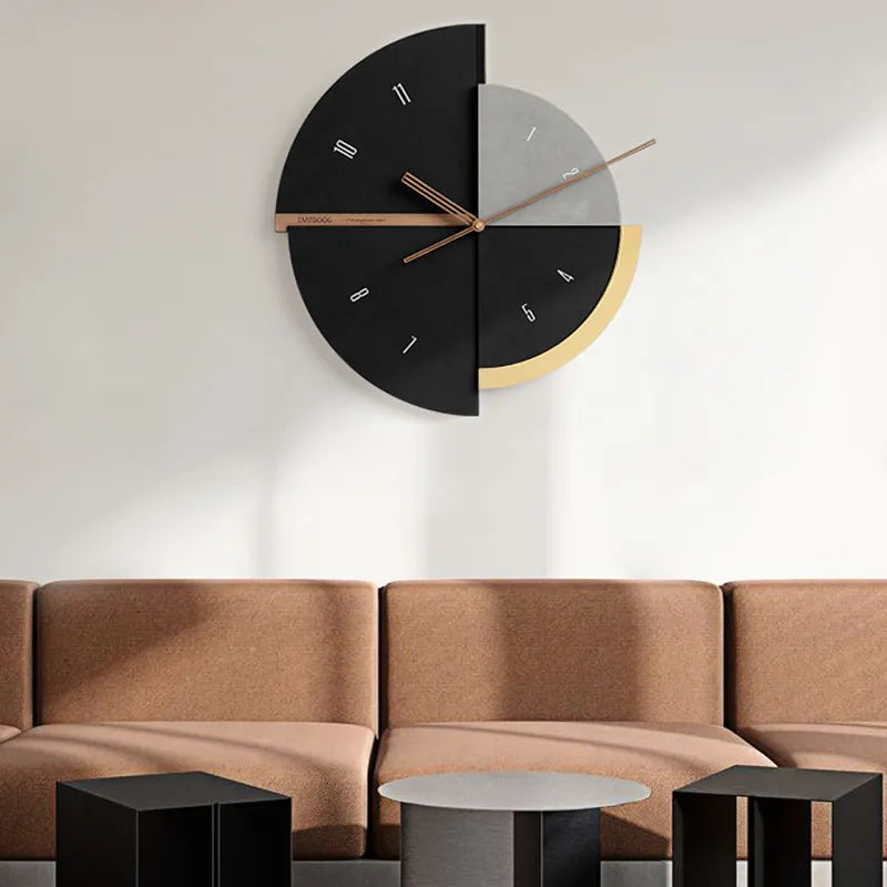 emitdoog Deconstructivist Layered Sector Wall Clock