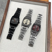 Lareina Rita Cushion Chronograph Steel Bracelet Watch